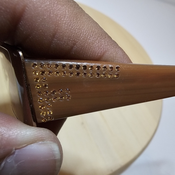 Fendi Eyeglasses Frames Only F602R 52□16 250 135 Made in Italy Missing Rhineston - Picture 10 of 10